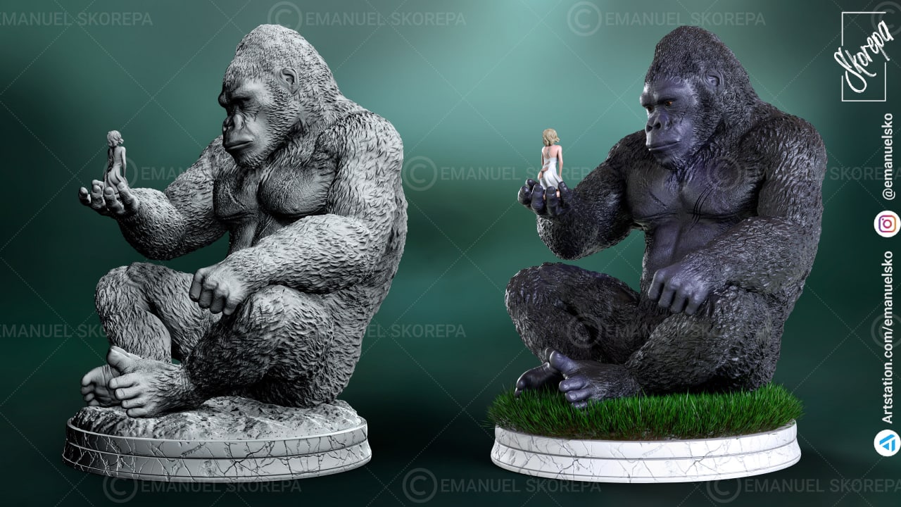 金刚(King Kong)3D打印图纸